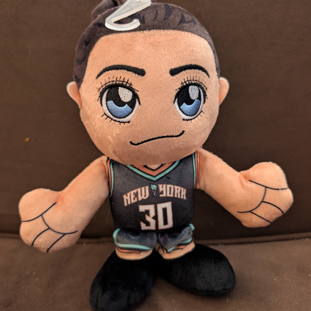 New York Basketball Plush Toy with Black and Brown Details